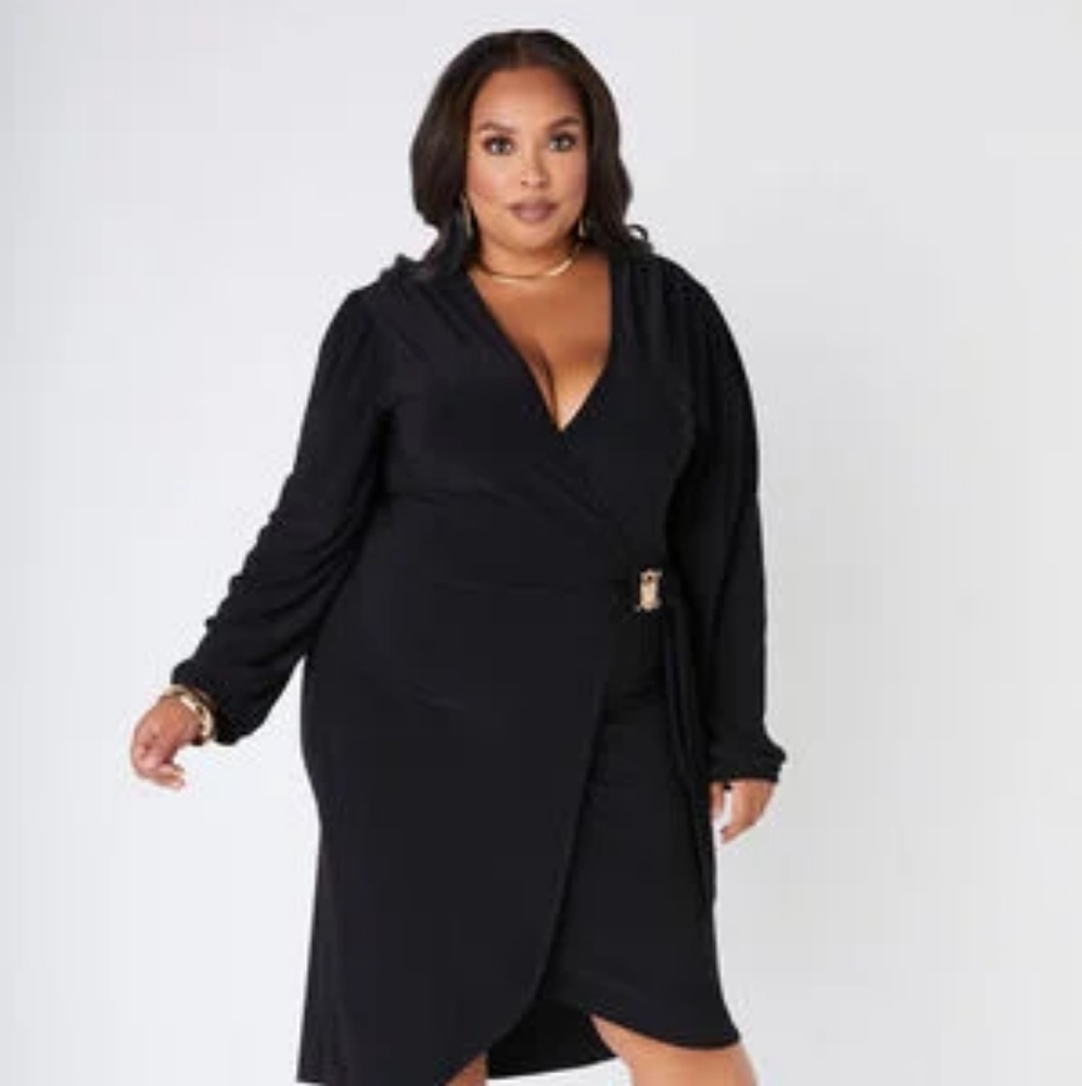 NWT! Medallion Faux Wrap Dress. Size fits  US 18/20